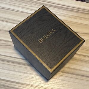 Bulova Black and Gold Display Box ONLY